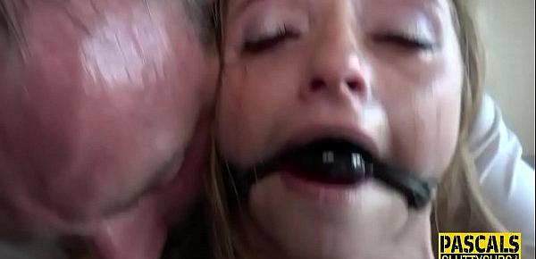  Whipped and bound submissive gets fingered